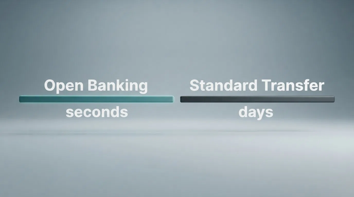 Two side-by-side timelines, one marked seconds and the other marked business days