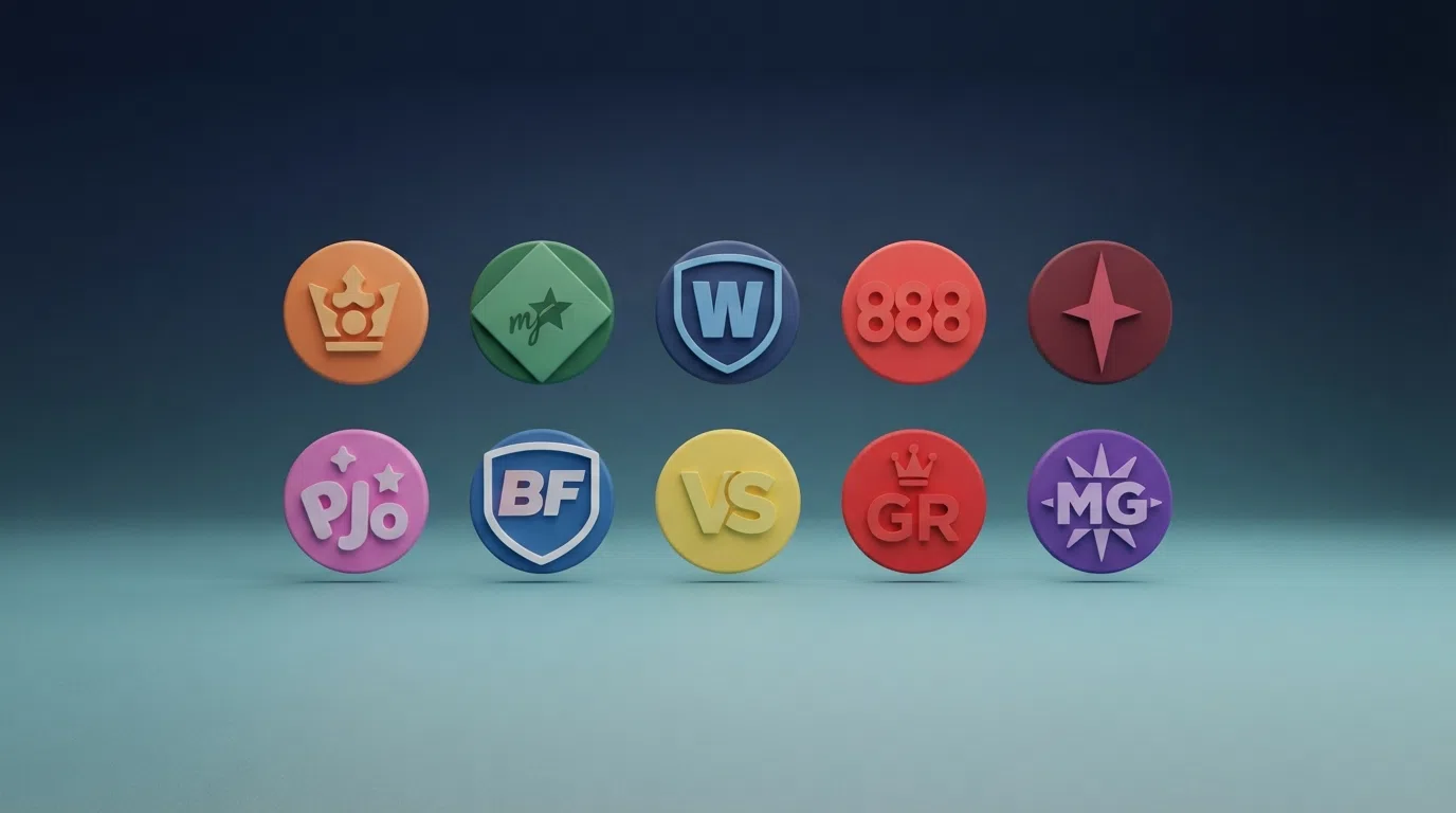 A grid showing the logos of ten UKGC-licensed online casino sites that carry Merkur slots in their game lobbies